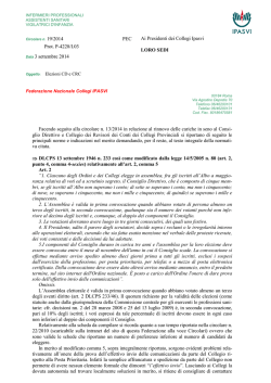 Federazione Nazionale IPASVI Elezioni CD e CRC