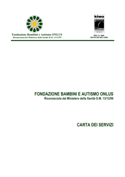 049_CartaServizi - Fondazione bambini e autismo