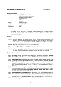 Scaricare qui il curriculum vitae completo e la lista delle