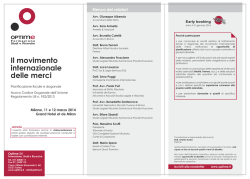 Il movimento internazionale delle merci