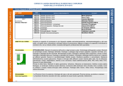 specialistiche scheda didattica aa 2014 2015