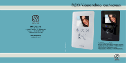 PLEXY Videocitofono touch-screen