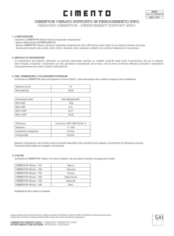 CIMENTO&reg; VIBRATO SUPPORTO IN FIBROCEMENTO (FBC