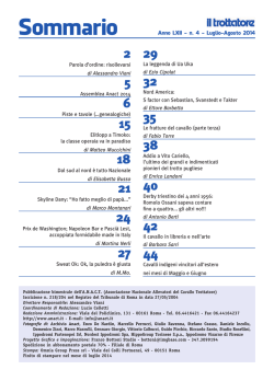Il Trottatore Luglio Agosto 2014 - Associazione Nazionale Allevatori