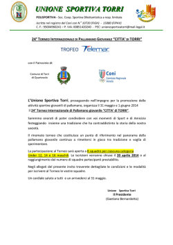 Qui potete scaricare il modulo di iscrizione e i dettagli del torneo