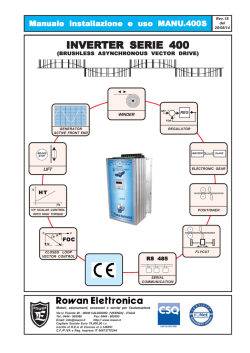 manuale completo inverter vettoriale SERIE 400