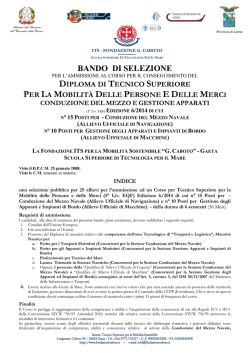 Bando 2014 - TS Coperta e Macchine - Vers. 1.0