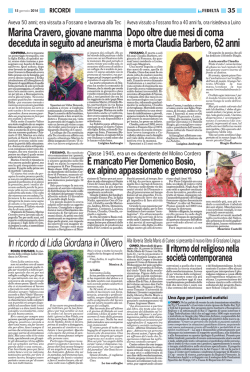 Marina Cravero, giovane mamma deceduta in seguito ad