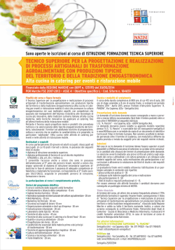 TECNICO SUPERIORE PER LA PROGETTAZIONE E