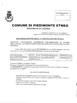 concessione contributo straordinario in favore della sig.ra a.d. per