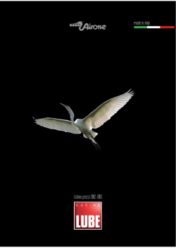 Listino prezzi 2012-2013