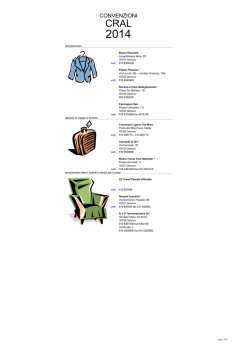 CONVENZIONI - CRAL Ospedali Galliera