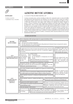 AZIONE REVOCATORIA