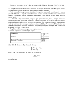 23/09/2014 - Dipartimento di Matematica