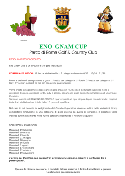 ENO GNAM CUP - GoGolf Servizi