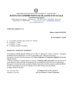 ISTITUTO COMPRENSIVO SCOLASTICO STATALE