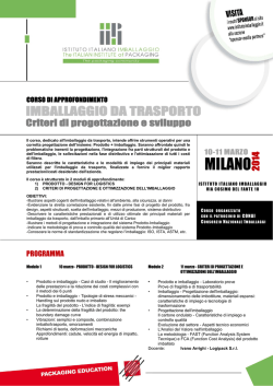 Scarica il programma completo - Istituto Italiano Imballaggio