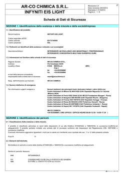 ar-co chimica srl infyniti eis light