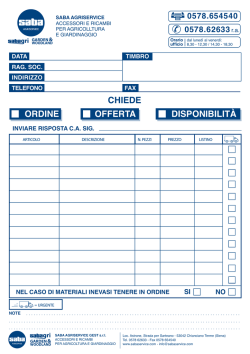 Modulo fax x web - Saba Agriservice