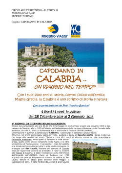 CALABRIA .. - Il Circolo