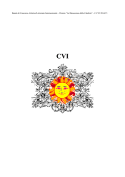 bandoconcorsoCVI2Ed.2015.x1 - CredendoVidesInternational