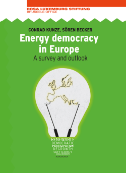 Energy Democracy in Europe. A Survey and Outlook.