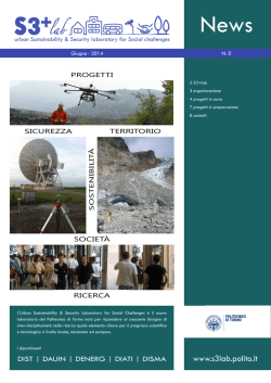 Newsletter n. 0 - Giugno 2014 per la visualizzazione (2,84 MB)