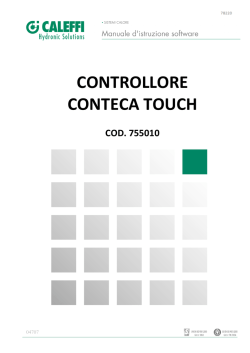12/06/2014 Controllore Conteca Touch cod. 755010