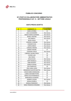 Esito prova scritta [file]