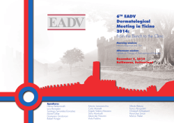 Program of the meeting