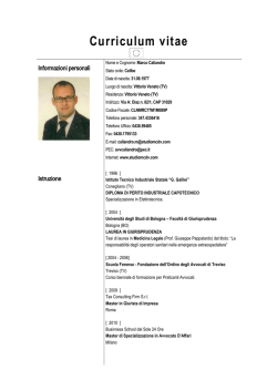 Curriculum Avvocato