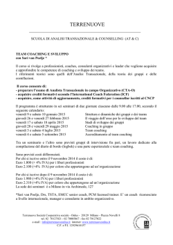 Programma team coaching depliant