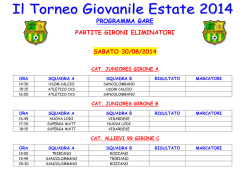 programma gare cat. juniores - allievi