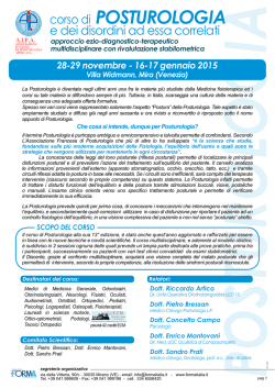 corso di POSTUROLOGIA