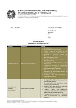 funzionigramma 2014 - Istituto Comprensivo di Lanusei