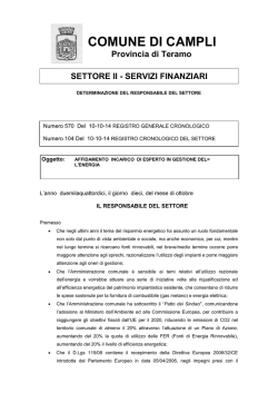 Determina Incarico - Ordine degli Ingegneri della provincia di