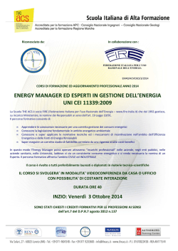 Programma corso EM40 Italia 3 2014