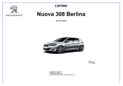 Nuova 308 Berlina - Hub Comunicazione