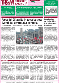 Festa del 25 aprile in tutta la citt&agrave; Eventi dal