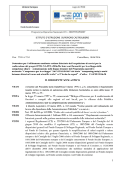 determinaPON C1-2014 - Istituto di Istruzione Superiore di