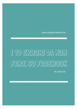 Guida No Errori Facebook