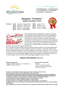 Bergamo: “Creattiva”