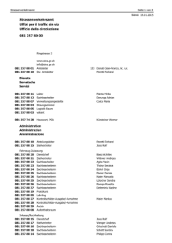 Strassenverkehrsamt Uffizi per il traffic sin via Ufficio della