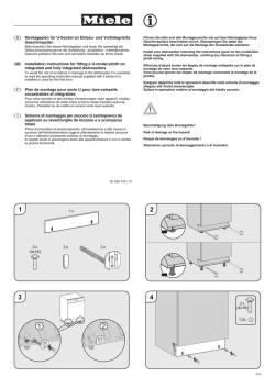 D Montageplan f&uuml;r U-Sockel an Einbau- und Vollintegrierte