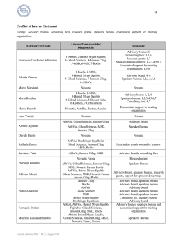 26 Conflict of Interest Statement