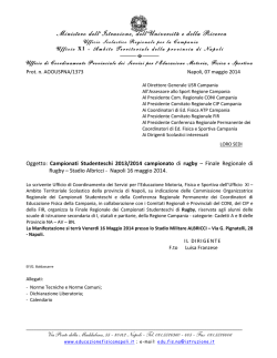 Rugby - Coordinamento Servizi Educazione Motoria Fisica e Sportiva