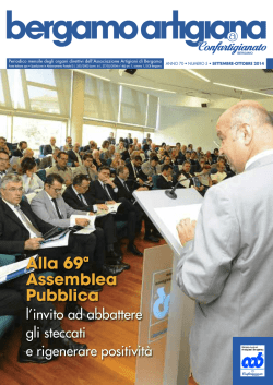 Bergamo Artigiana - settembre-ottobre 2014