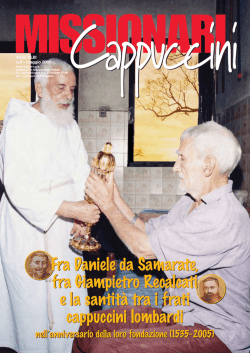 Fra Daniele da Samarate, fra Giampietro Recalcati e la santit&agrave; tra i