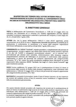Avviso Incarichi Posizioni Organizzative - "Garibaldi"