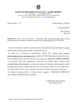 Istruzioni per la compilazione del modello ES-1